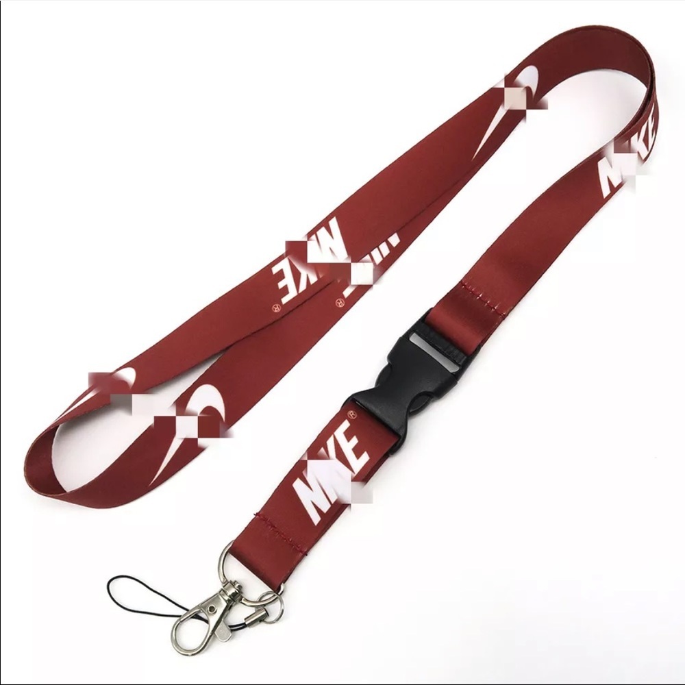 Burgundy Nike lanyard